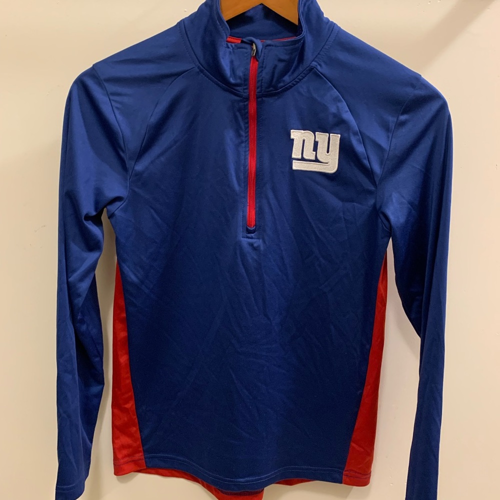 New NFL Giants sweater. Colors - red and blue. Youth medium